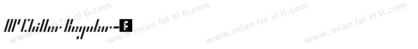 HP Chiller Regular字体转换